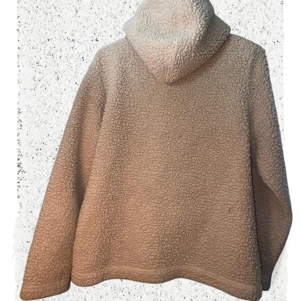 Sz L Tommy Hilfiger cream fleece jacket #preppy #winterwear - Picture 6 of 6